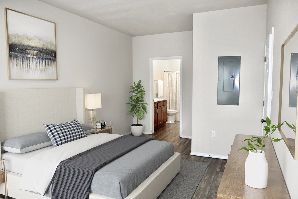 Cresta North Valley Apartments in Albuquerque, NM Bedroom in a Cresta North Valley apartment in Albuquerque, NM